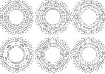 Cute Vector Flower Shapes - vector gratuit #384049